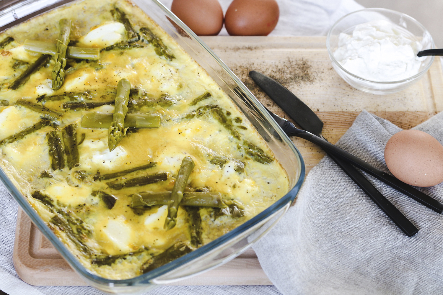 Le Flan aux asperges et ricotta BIGORRE MAG