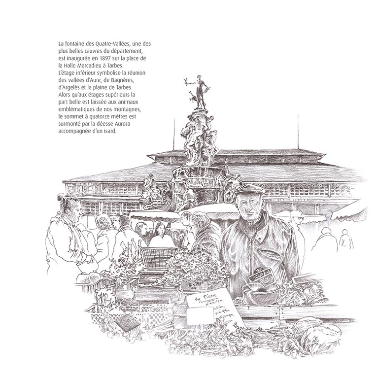 P08 273 Tarbes ville illustree 05