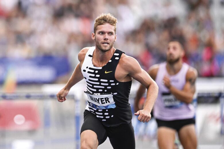 Kevin,Mayer,During,The,110m,Hurdles,Race,During,The,Meeting
