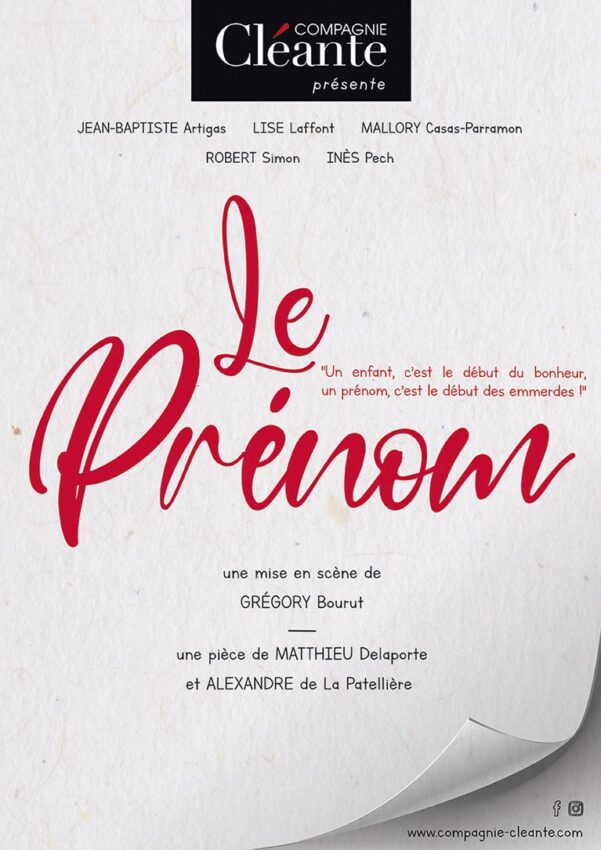 Affiche LE PRENOM vierge