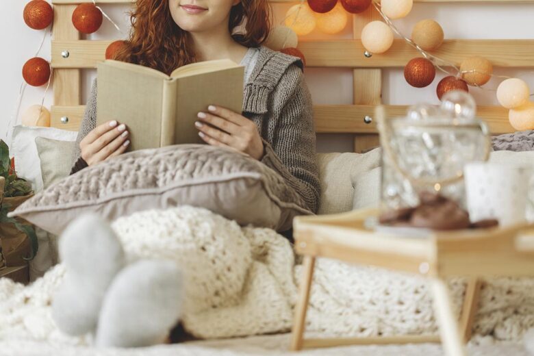 Girl reading a book