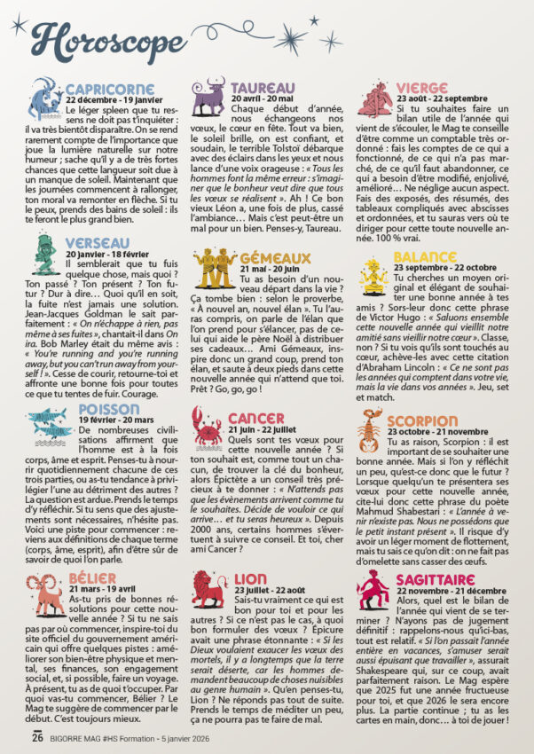HOROSCOPE HSF2026