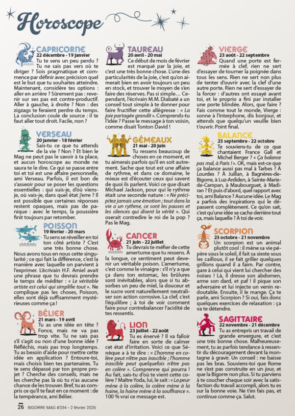 HOROSCOPE 334