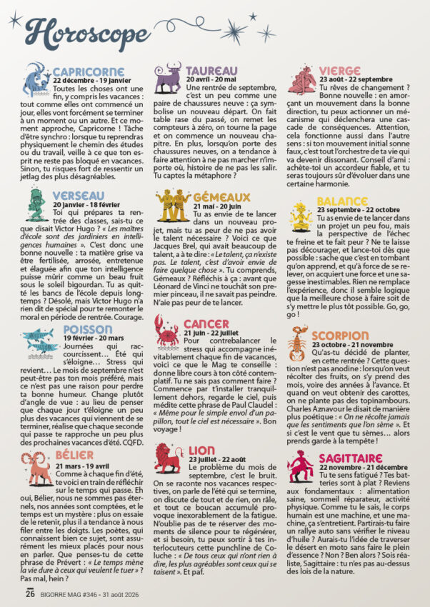 HOROSCOPE 346
