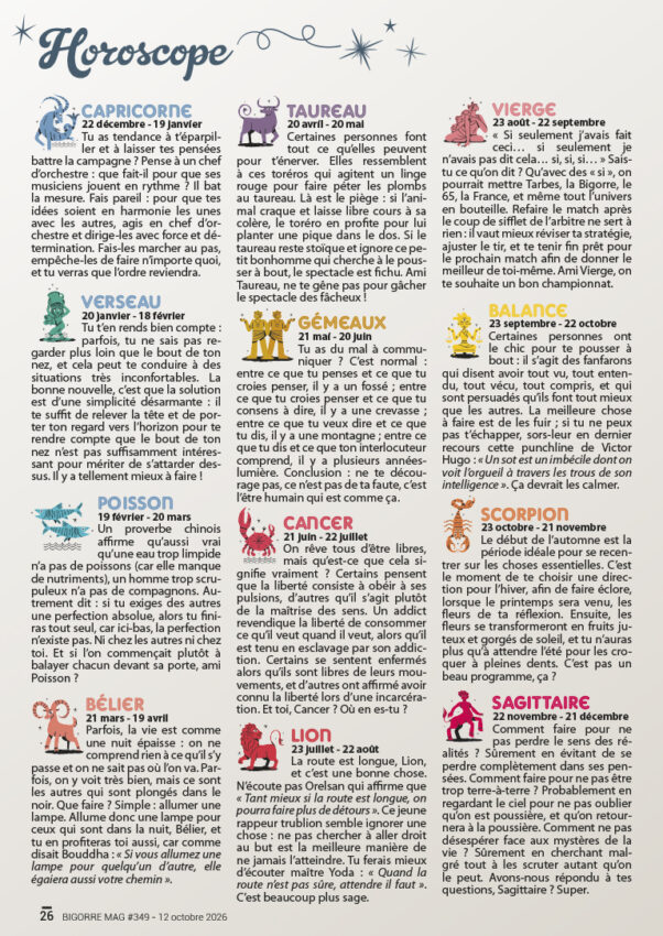 HOROSCOPE 349