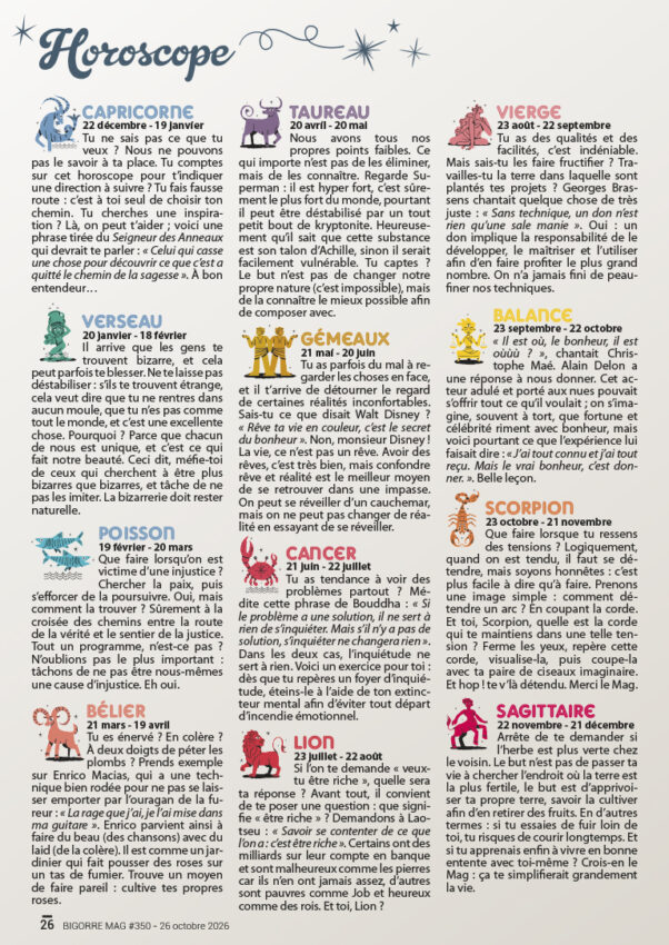 HOROSCOPE 350